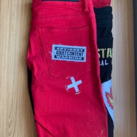 TITO PATCHWORK JEANS from Rock Star Original Jeans New 38 - Picture 11 of 12